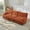 Red Brown, variant on 77'' Modular Sectional Sofa, Chenille Loveseat with Ottoman, Modern L Shaped Couch, Comfy Chaise Lounge, Tufted Back Couches, Pillow Arms, for Small Spaces, Living Room, Green