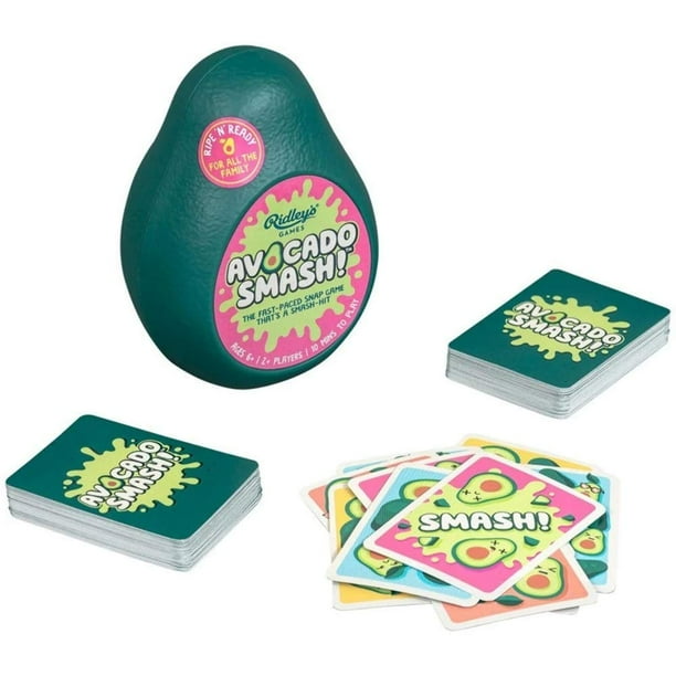 Juego de cartas Ridley's Avocado Smash! 71 piezas con estuche de almacenamiento