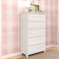 thumbnail image 2 of Max & Lily Solid Wood Modern Farmhouse 5 Drawer Dresser, Whitewash, 2 of 9