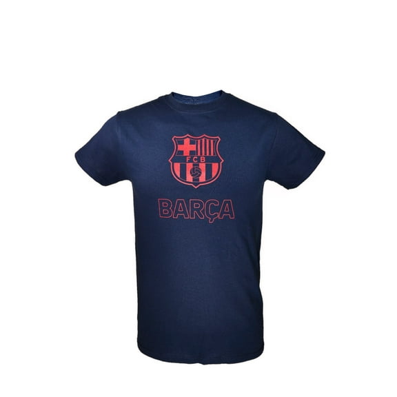 Icon Sports Men FC Barcelona Officially Licensed Soccer T-Shirt Cotton Tee -32 Small