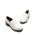 thumbnail image 4 of Mocasines DREAM PAIRS Cómodos con Plataforma y Tacón Grueso Blanco, 4 of 7
