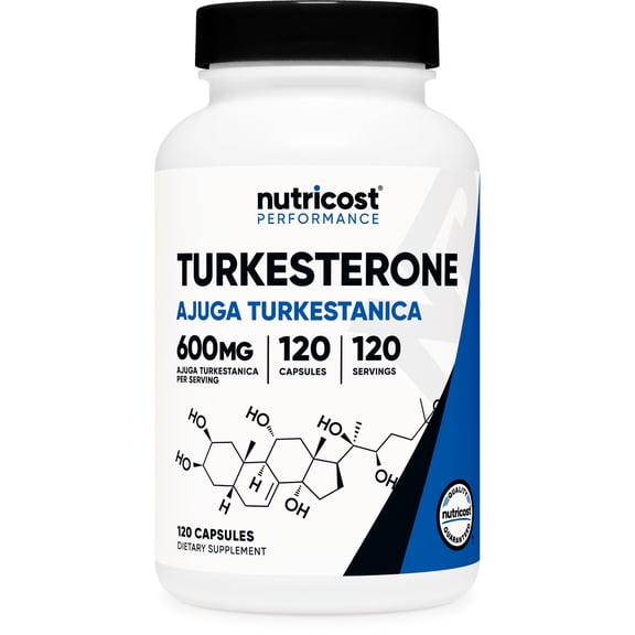 Nutricost Turkesterone Dietary Supplement 600mg, 120 Capsules, Vegetarian, Non-GMO & Gluten Free