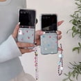 thumbnail image 5 of Allytechgroup Motorolra Razr 2025 Case with Hand Strap, Slim Flexible TPU Clear Back Cover with Stylish Flower Pattern Scratch-Proof Drop Protection Phone Case for Motorola Razr 60, 5 of 8
