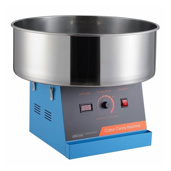 Cotton Candy Machine 1000W, Commercial Candy Floss Maker with Bowl & Scoop, Electric Cotton Candy Maker for Home, Parties, Blue