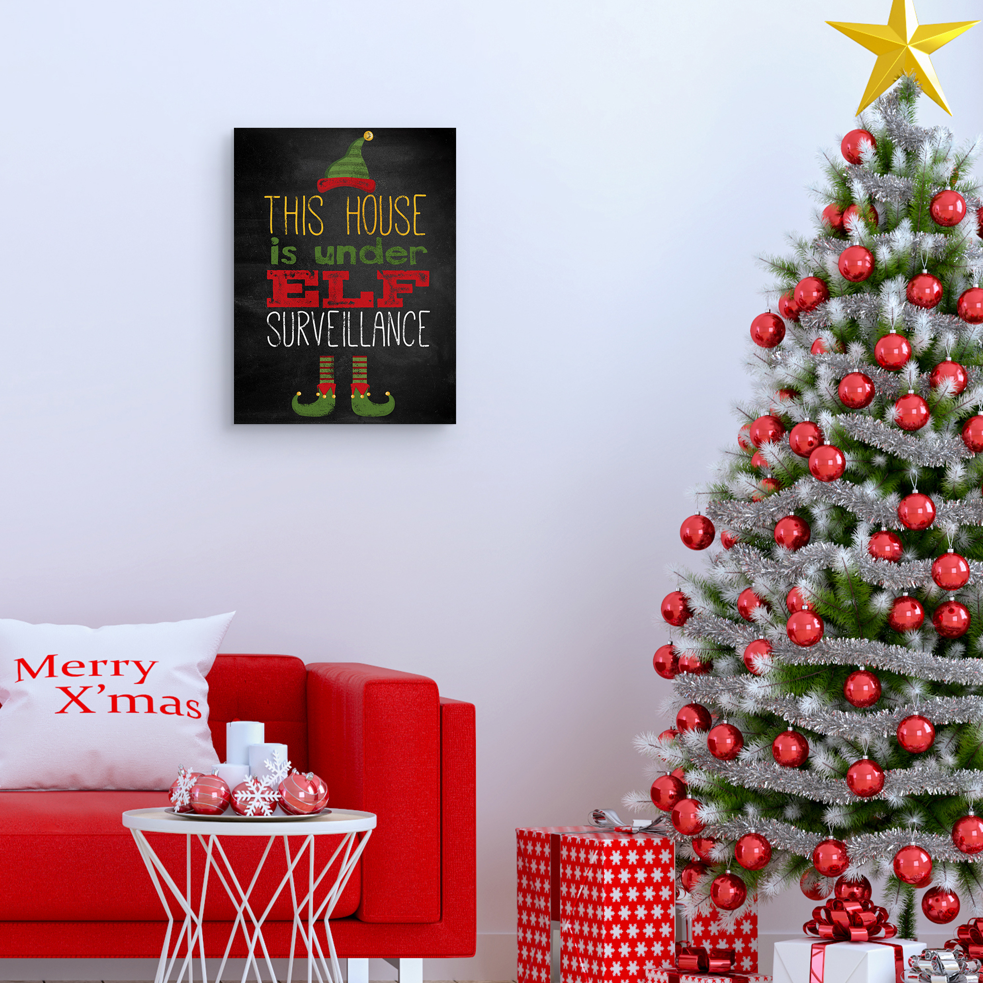 Elf Surveillance By Willowbrook Fine Art Canvas Art Print
