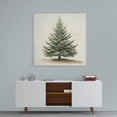 thumbnail image 3 of Vintage Christmas Tree Wall Art, Pine Tree Vintage Print Canvas Wall Art, Holiday Décor Rustic Winter Tree Print Picture, Botanical Winter Art Christmas Tree Wall Décor for Living Room (16x16 Inches), 3 of 6