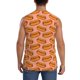 thumbnail image 4 of Balery Cartoon Hot Dog Camisetas sin mangas para hombre, absorbe la humedad y protege contra el mal olor.-3X-Large, 4 of 7