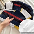 thumbnail image 4 of King Size Fitted Sheet Set - Yellow Red Blue Geometric 3 Piece Bedding Sets 16" Deep Pocket Fitted Sheet with 2 Pillowcases, Modern Color Block Abstract Art Brushed Microfiber Hotel Luxury Bed Sheets, 4 of 9