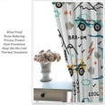 thumbnail image 6 of Cute Car Blackout Curtains for Kids Room,Fun Colorful Graffiti Cartoon Car Woodland Print Rod Pocket Window Treatments Drapes for Bedroom Living Room Home Decor42x63in, 6 of 6
