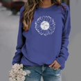 thumbnail image 2 of PENGXIANG Sweat-Shirt à Col Rond pour Femmes à Manches Longues Casual Pulls Ample Sweat-Shirt Doux Automne Vêtements, 2 of 5