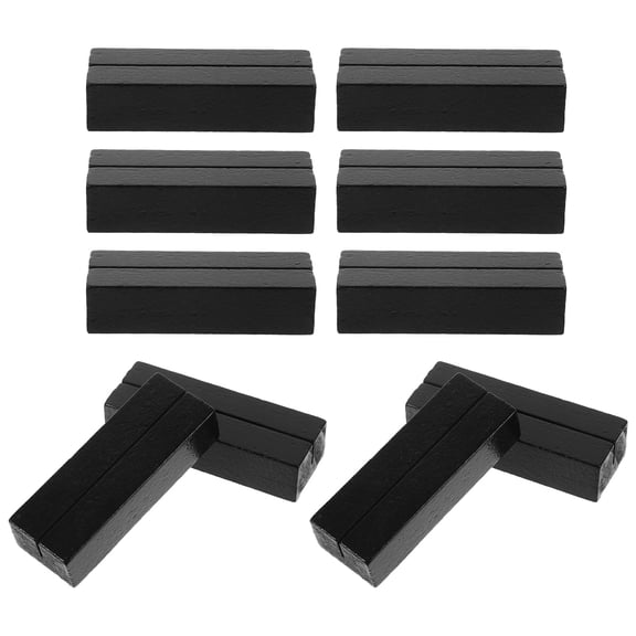PBPBOX Solid Wood Place Card Holders for Business Cards and Tabletop Decor 20Pcs
