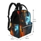 thumbnail image 2 of Disketp Red And Blue Fire Cat Mochila de Pañales de Gran Capacidad con Múltiples Bolsillos, Mochila de Viaje Multifuncional para Bebé, Unisex, Moderna y Resistente, 2 of 6