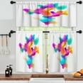 thumbnail image 3 of LALILO Kitchen Curtains and Valances Set of 3 36" Plastic Window Treatment Tiers for Window Decor, 3 of 5