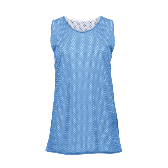 Mesh Reversible Women's Tank - Columbia Blue/White XS