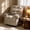 Camel, variant on Grey Manual Recliner Chair for Nursery Elderly Tall Man 350lbs, Upholstered Overstuffed Recliner Chair with Padded Backrest, Lay Flat 165° for Living Room, Small Places