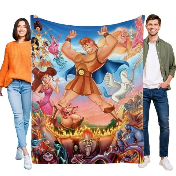 Hercules Blanket Flannel Soft Sofa Bed Office Throw Birthday Gift
