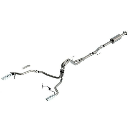 Borla 140863 S-Type Cat-Back Exhaust System Fits 21 F-150 Fits select: 2021-2022 FORD F150