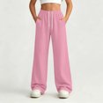 thumbnail image 3 of Boys And Girls Thin Solid Sweatpants Solid Color Elastic Waist Side Pockets Slim Sports Thin Trousers Breathable Lightweight Daily Active Pants, 3 of 9