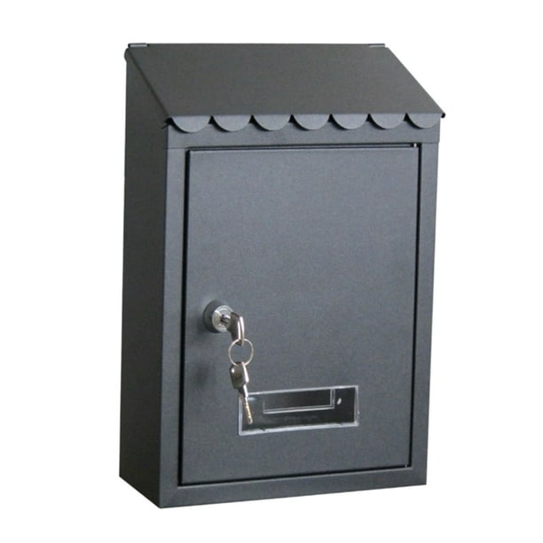 Solid Mailbox Letterbox Wall Mounted Mail Secure Locking Mail Box with