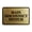 Brushed Gold, variant on Signs ByLITA Classic Framed, Main Disconnect Switch Sign (Ivory/Dark Brown) - Small