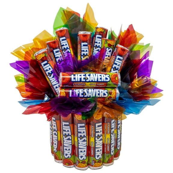 Life Savers Candy Bouquet | Unique Birthday, Anniversary and Thank You Gift Ideas | Candy Bouquets for Kids, Family and Friends