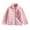 Pink, variant on MEZZALL Kids Girls Jacket Coat Full-Zip Sweatshirt with Pocket Sweater Fall Winter Warm Outerwear