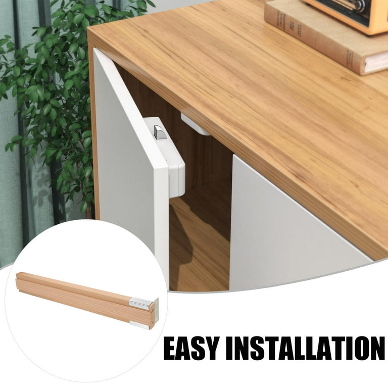 1 Set Wooden Drawer Slide – Under-Mount Metal Glide Track For Cabinet Replacement – 35cm Smooth Guide For Furniture