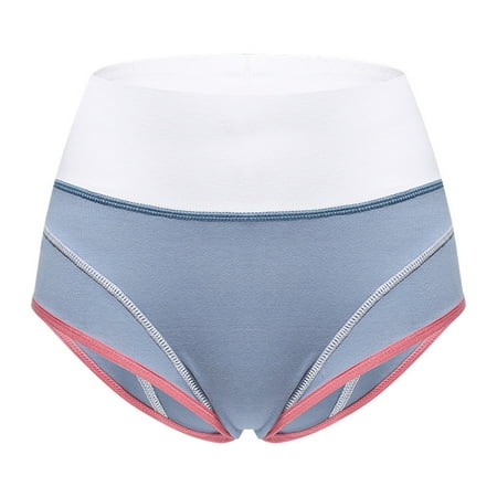 

Entyinea Briefs for Women High Waist Corset Shapewear Tummy Control Underwear Blue L