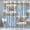 Love Home, variant on Mid Century Modern Curtains, 72 x 72 Inches, Retro Scandinavian Modern Danish Bathroom Decor, Easy to Clean Waterproof Polyester Fabric,Includes 12 Hooks