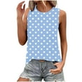 thumbnail image 2 of LiMoi Tank Top Womens Fitted T Shirts Multi Oversized Tshirts for Women Graphic Gym Plus Size Shirts for Women 2x, 2 of 5