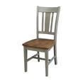 thumbnail image 4 of 36" Round Solid Wood Distressed Hickory/Stone Dining Table With 2 Chairs, 4 of 5