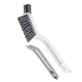 thumbnail image 2 of Bathroom Floor and Seam Cleaning Brush, Toilet and Corner Floor Hard Brush, V-Shaped Bristles, Integrated Dirt Clip, Ergonomic Long Handle, Multi-Surface Cleaning, Sink, Bathtub, Drain, 2 of 3