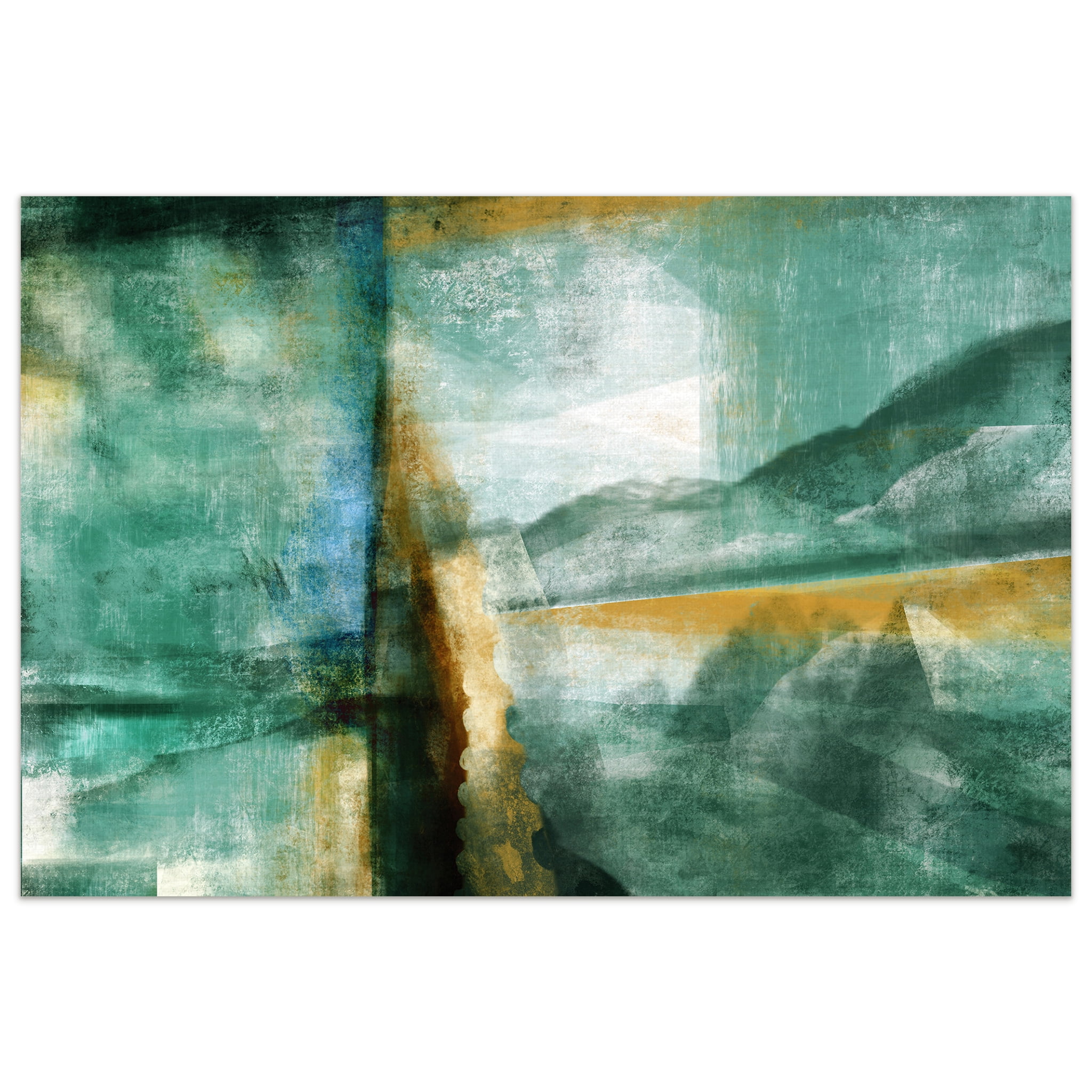 Empire Art Direct Ireland I Frameless Free Floating Tempered Glass Panel Graphic Wall Art, 48" x 32" x 0.2", Ready to Hang