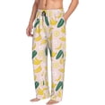 thumbnail image 2 of Goofa Banana With Leaves Pattern Printed Soft Pajama Pants for Men, Wide Leg Comfy Casual Lounge Yoga Pants-Medium, 2 of 9