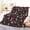 Cute Boho Red Mushrooms, variant on Ikat Blanket Baby 30x40 Inch Ethnic Throw Blanket Boho Exotic Tribal Abstract Geometric Stamp Fleece Blanket Brown Aztec Room Decor Bohemian Fuzzy Blanket for Man Woman Adult