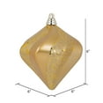 thumbnail image 5 of Vickerman 6" Copper/Gold Candy Glitter Swirl Diamond Christmas Ornament, 5 of 6