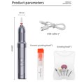thumbnail image 3 of Taladro Eléctrico Para Esmalte De Uñas, Máquina Perforadora De Uñas, Batería De 500mah, 18000rpm, Portátil Para Salón De Uñas, 3 of 7