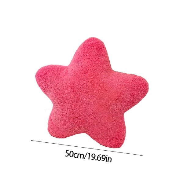 Yhmxh Almohada de estrella súper suave, linda almohada de juguete para dormir, regalo suave para niña, corazón de color crema