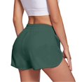thumbnail image 5 of Jxximdong Shorts for Women Womens Running Workout Elastic Waist Pants Shorts Athletic Pocket Pants Green XXL Pants, 5 of 8