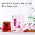 thumbnail image 1 of Té Saludable De Flores, Té Negro Rosa Cuidadosamente Mezclado Delicioso 30 Bolsas Triangulares Cerveza Repetible Para Mujeres ANGGREK Rose Black Tea, 1 of 9