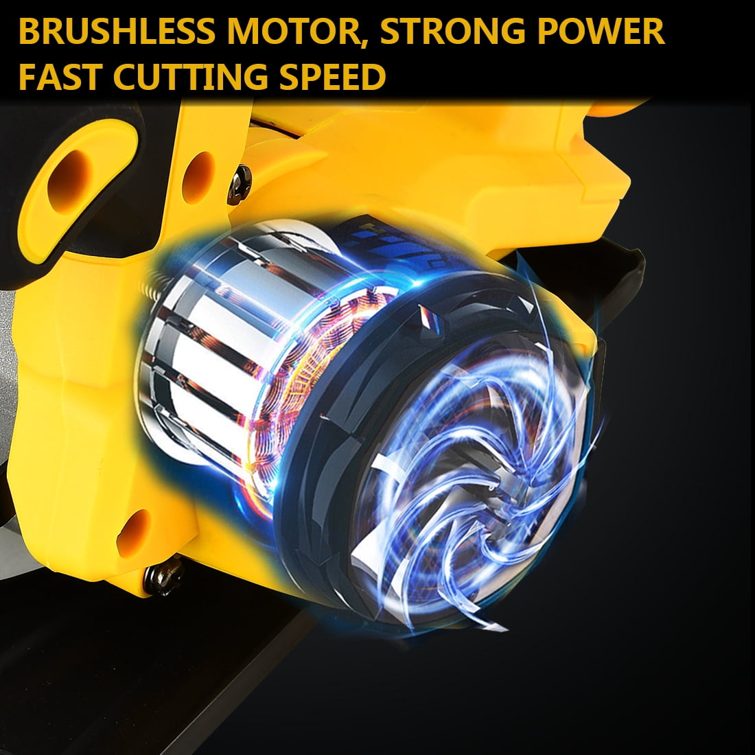 Rueqior Cordless Circular Saw – 7-1/4 Inch, Brushless Motor, 4500 RPM, 45° Bevel, Fits Dewalt 20V Batteries (Tool Only)