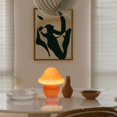thumbnail image 3 of Lámpara de Mesa HEQET con Diseño de Hongo, Vidrio Naranja, 110V, 3 of 8