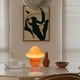 thumbnail image 3 of Lámpara de Mesa HEQET con Diseño de Hongo, Vidrio Naranja, 110V, 3 of 8