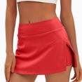 thumbnail image 2 of Frostluinai Women’s Tennis Skirts High Waisted Mini Golf Skirt with Shorts Pockets Side Slit Skorts Quick Dry Skorts for Athletic, 2 of 8