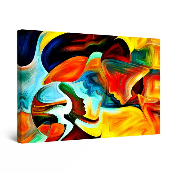 Startonight Canvas Wall Art Searching for Love Deep Meaning, Framed 24" x 36" 