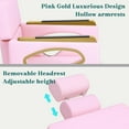 thumbnail image 7 of Pink Salon Chair Barber Chair, Professional Hydraulic Styling Chair for Hair Stylist, 135°Recline, Removable Headrest, Height Adjustable Beauty Spa Shampoo Tattoo Braiding Chair, 7 of 7