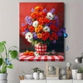 thumbnail image 4 of UXIEQU Floral Bouquet Still Life Canvas Wall Art 15.75x11.81 Inches, 4 of 8