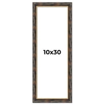 10x30 Frame Gold Real Wood Picture Frame Width 1.5 inches | Interior Frame Depth 0.5 inches |
