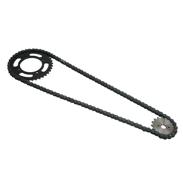 420 Kit de Sótbelo de Cadena, Tratamiento Térmico de Ajuste Perfecto Acero de 155 mm 37T anti -ROPA Antihorada Universal para 50CC A Mini Bicicletas Atv de 125cc Atv Go Kart