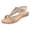 Gold, variant on Women's T-strap Flat Sandals Bohemian Rhinestone Summer Slip on Comfortable Flip Flops Embellished Beach Thong Shoes Black Size 6